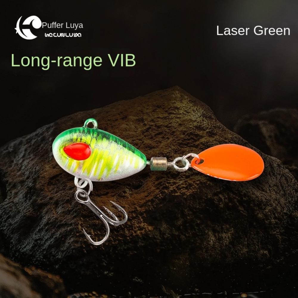2pcs Spoon Metal VIB Lure Treble Hook Spoon Fishing Lure New Metal Fishing Bait  Ice Fishing