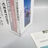 2PCS acrylic L-shaped book in the same color solid color transparent book baffle desktop fixed book