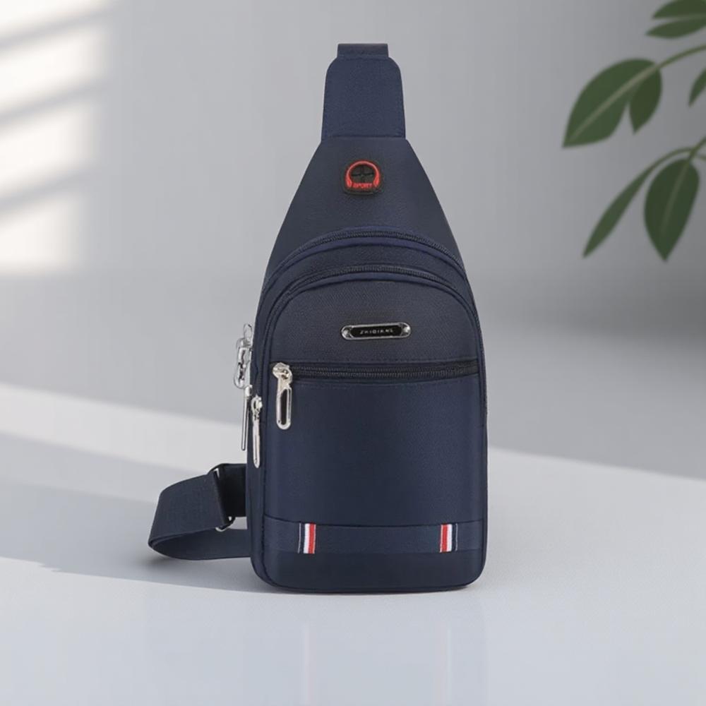

Oxford Cloth Trendy Leisure Sports Small Backpack One Shoulder Messenger Bag Chest Bag Crossbody Bag синий