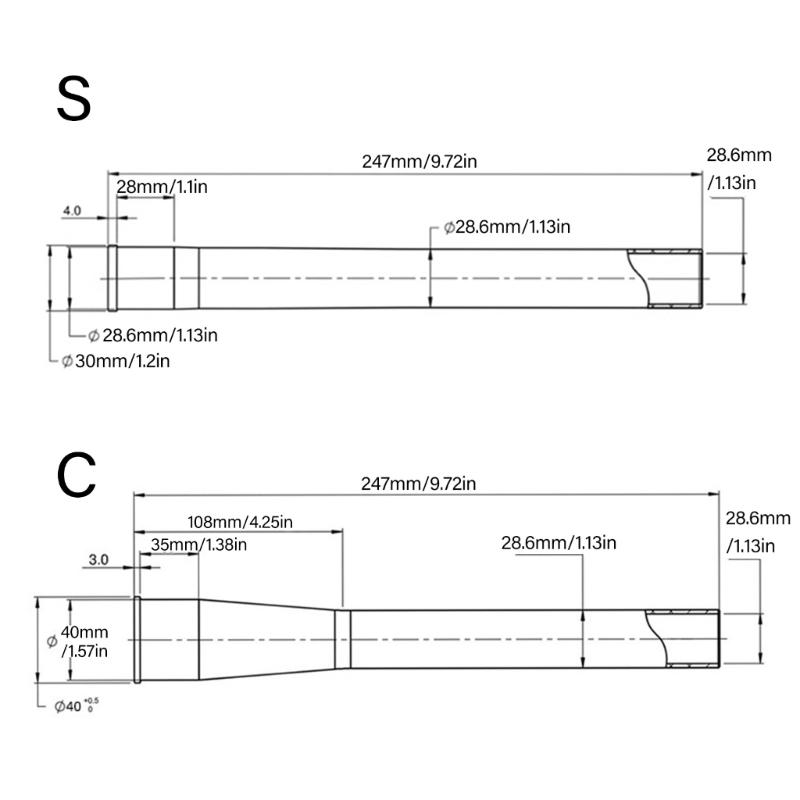Leichte Mountainbike-Vorderradgabel Steuerrohr Komfortable Fahrradgabelrohr zur Erhöhung der Haltbarkeit
