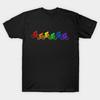 Asian Size Cotton Unisex Tshirt Print T-shirt Bicycling - Rainbow Pride Dark T-shirt No-Cut Print Regular Fit