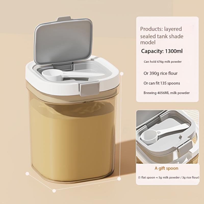 Airtight Coffee Storage Container - 1pc, Golden Plastic, 360° Sealing Ring, Strong Locking Mechanism, Reusable, Hand Wash Only.