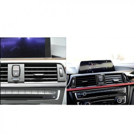 Front Air Vent Panel Sticker Cover Trim Carbon Fiber For BMW 3 Series F30 F40