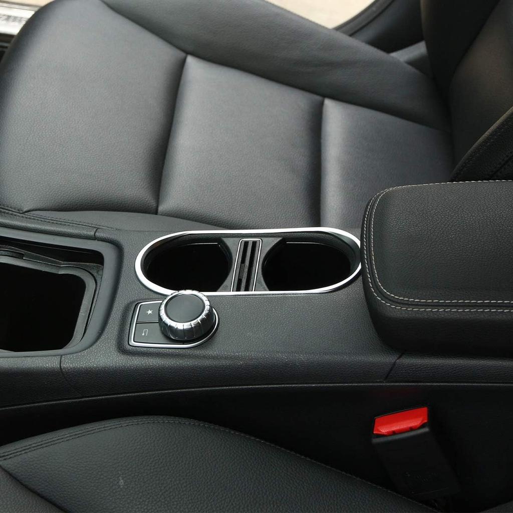 METYOUCAR ABS Chrome Cup Holder Cover Trim for Mercedes Benz CLA 14-17 GLA 14-17 A Class W176 A180 13-17