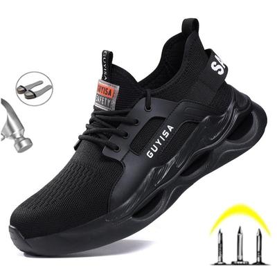 Scarpe Indistruttibili Scarpe da Lavoro di Sicurezza da Uomo con Puntale in Acciaio Stivali Antiperforazione Sneakers Leggere Traspiranti