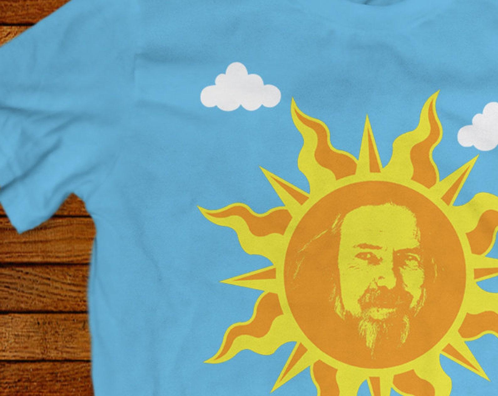 Alan Watts Sunshine T shirt: Unisex or Ladies Fit, 100% Cotton S