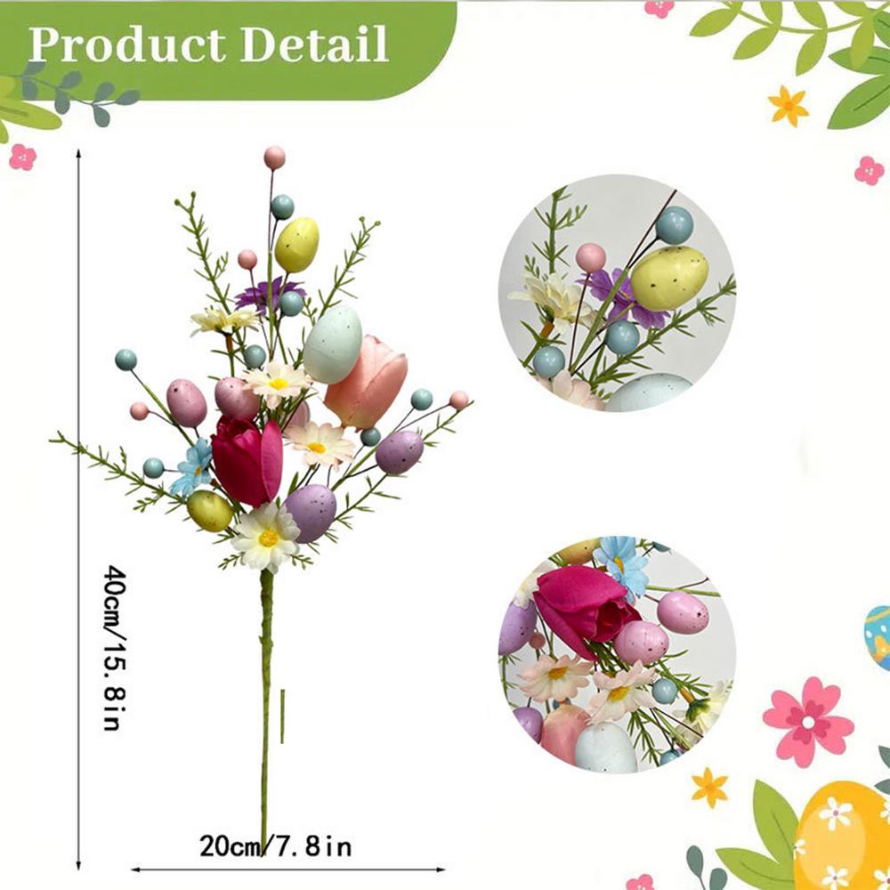 

Easter Flower Picks Holiday Foam Egg Artificial Branches Easter Vase Filler Flower Picks For Table Centerpieces Home Decor