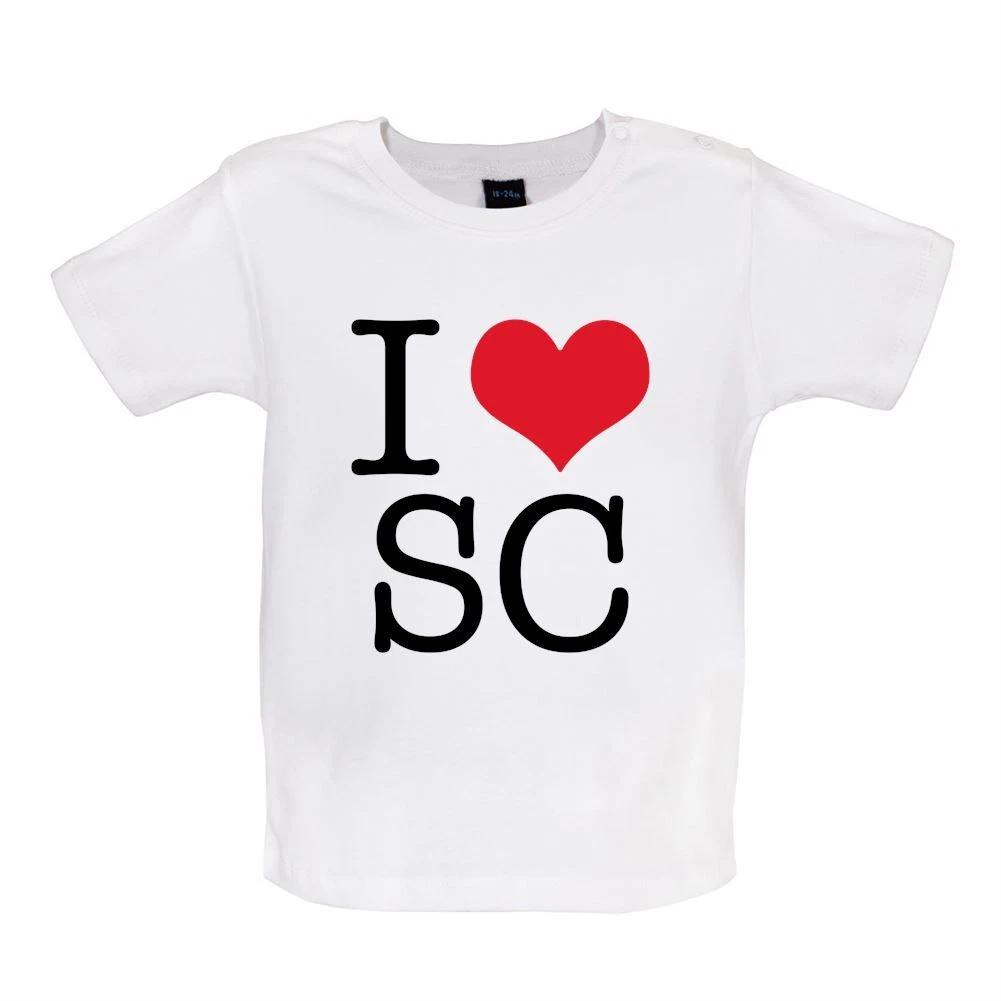 

I Love Heart SC - Baby Kids Boys Girls Unisex T-Shirt / Babygrow - Carpenter Gig Fan Concert Singer 110