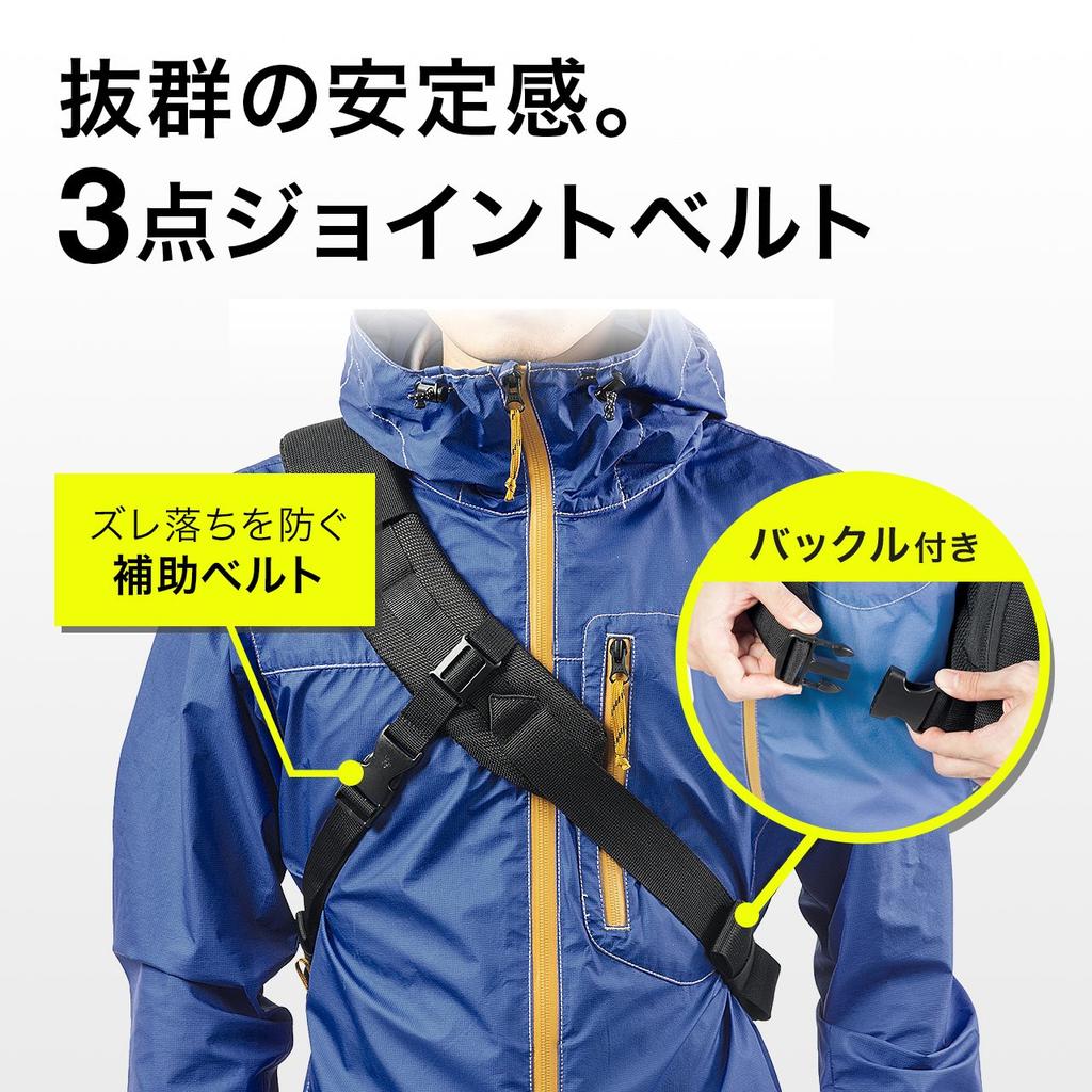 Sanwa Direct SLR Camera Bag One Shoulder Sling Bag Compatible with Quick Shooting 200-DGBG007BK