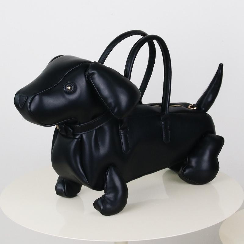 Borsa a Spalla/Crossbody da Donna a Forma di Bassotto in Morbida PU Pelle Borsa a Mano Creativa alla Moda
