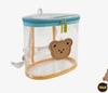 Korean Style Animal Color Block Transparent Backpack for Kindergarten and Beach