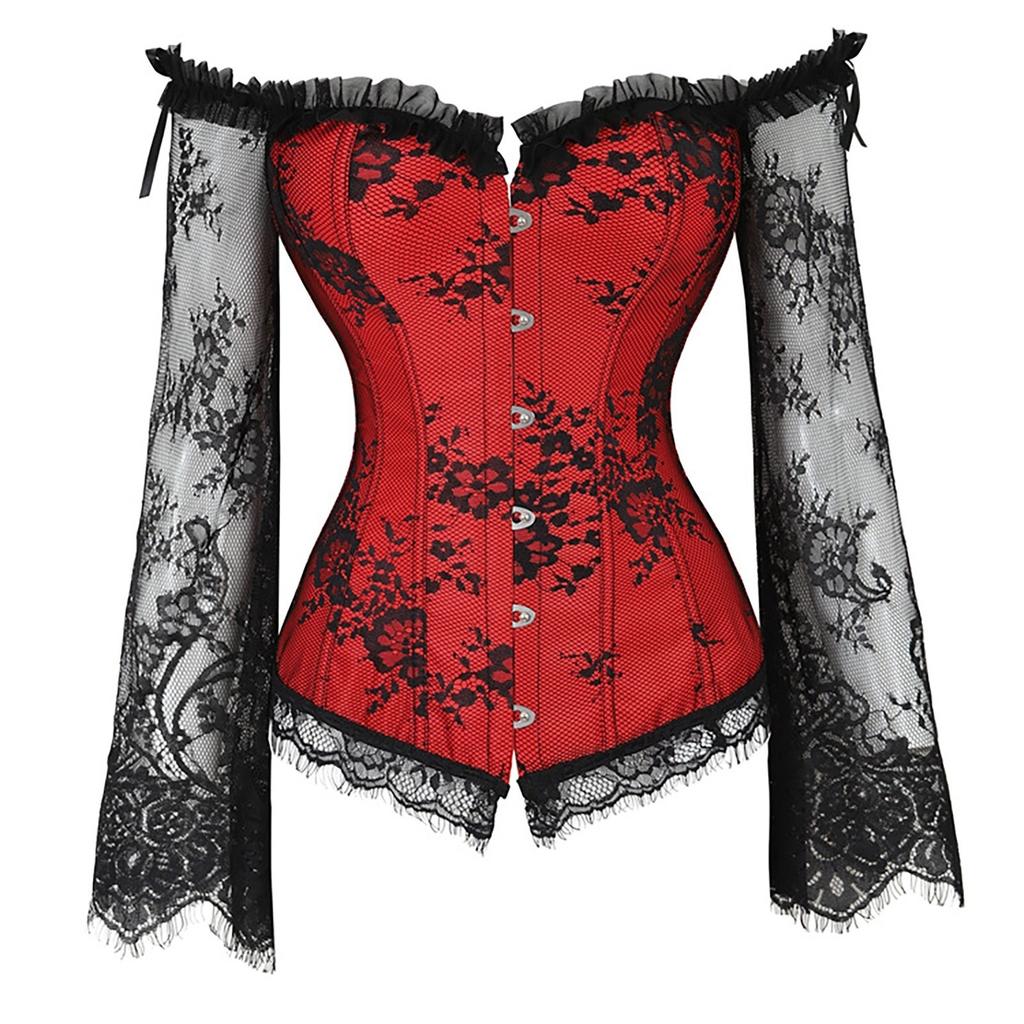 Frauen Steampunk Leder Reißverschluss Goth Stahl Vintage Top Steampunk Bustiers Korsetts