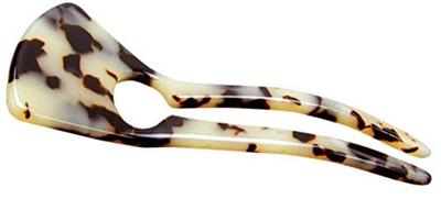 Hazlm112nnnbr Hair Accessory Marble Brown (Little Moon) Hairpin, Noailles,