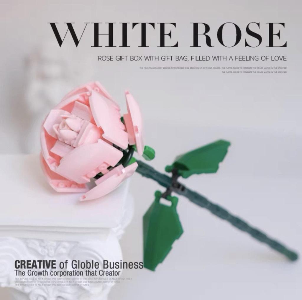 Goddess Festival Rose Building Blocks: DIY Handmade Flower Arrangement Kit with 38 Preserved Flowers
