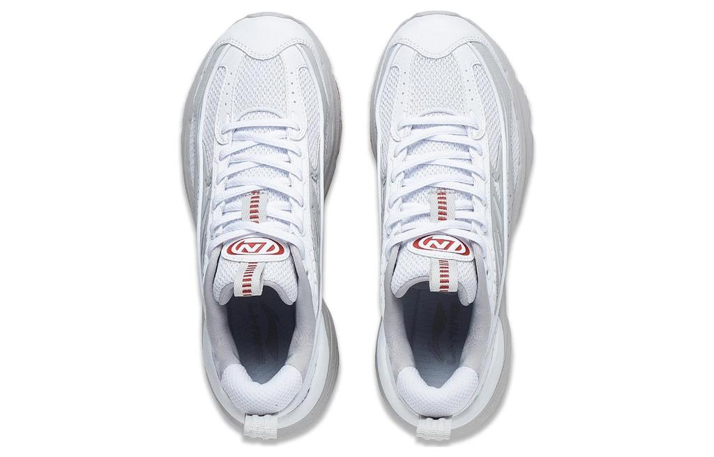 Li Ning Comet LITE Slip Resistant Abrasion Resistant Low top Casual Shoes Women's White Red AGCT236-3
