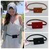 2 in 1 Waistband Waist Bag Detachable PU Leather Coin Purse Simple Waist Belt With Bag  Work