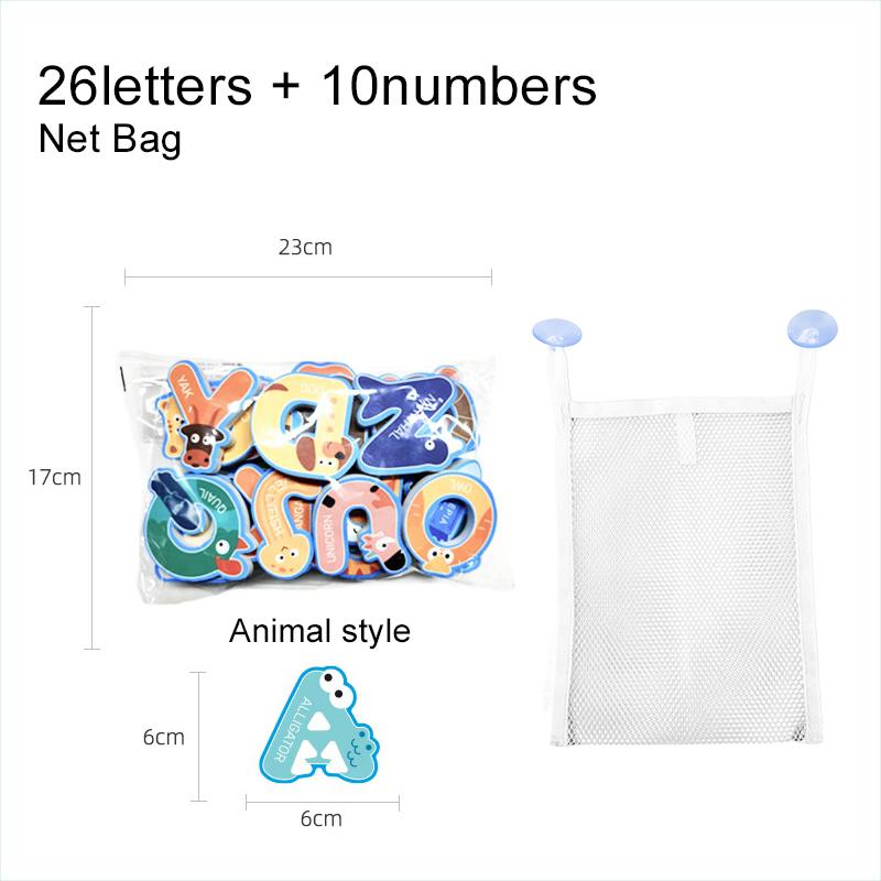 Kids Baby Bath Toys Fun Foam Letter Number Cognition Early Educational Toy Traffic Bathroom Bathtub Game For Kids Gifts TMZ