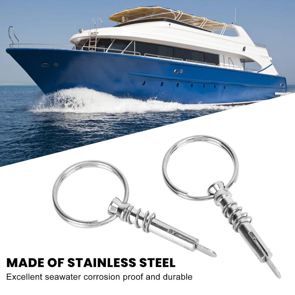 2PCS 316 Stainless Steel Quick Release Pin Corrosion Resistant Bimini Top Pin for Ship Building