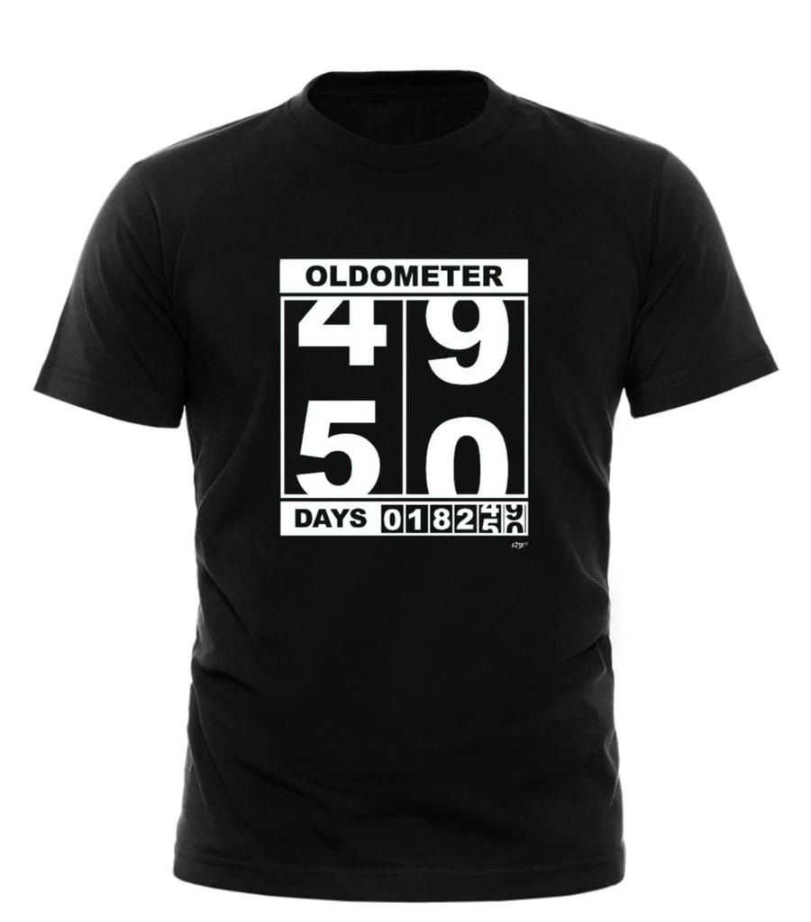 Oldometer 49 50 Dní - Pánské Vtipné Novinkové Tričko Top Dárek Tričko Všechny Velikosti Tričko