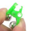 5/10Pcs Fishing Bite Alarms Fishing Rod Bell Rod Clamp Tip Clip Bells Ring Green ABS Fishing Accessory Outdoor Metal