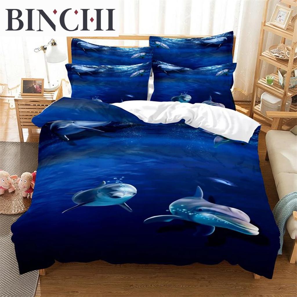 White Tiger Bedding Set 3Pcs Duvet Cover Soft Comfortable Breathable For Bedroom Guest Room Decor