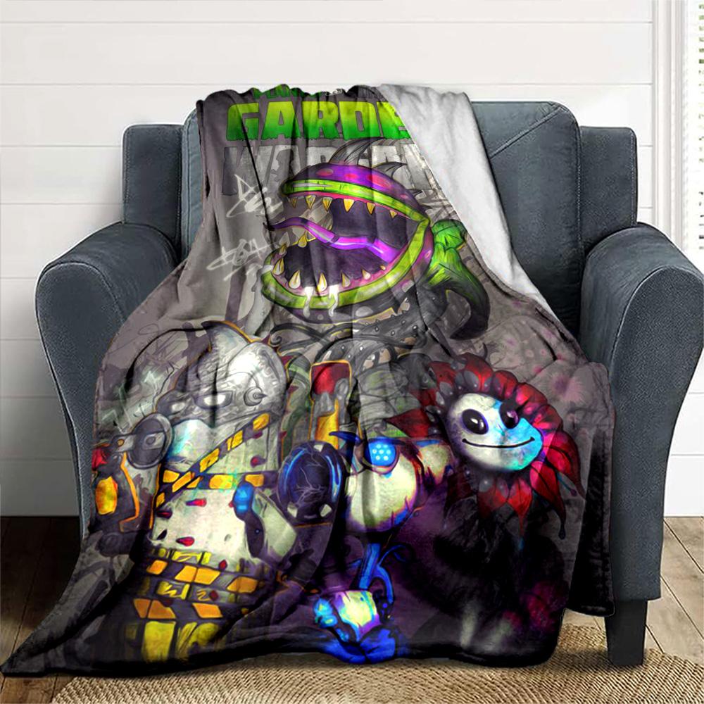 Plants Vs. Zombies Blanket Warmthful Decor Perfect for Sofa Office Chair Bedding for All Occasions Modern Ideal Gift for Friends Family Couples Picnic