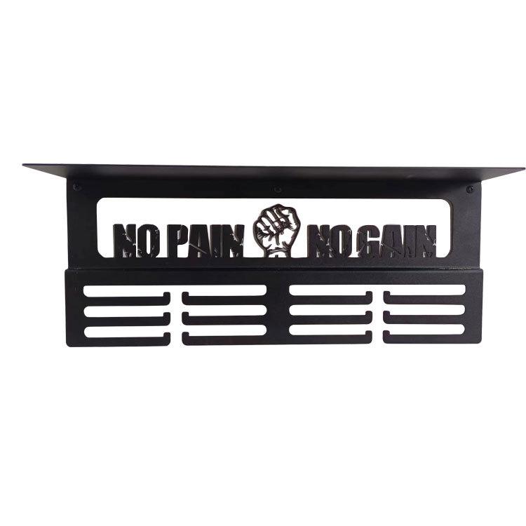 Custom Black Iron Medal Display Hook Stand