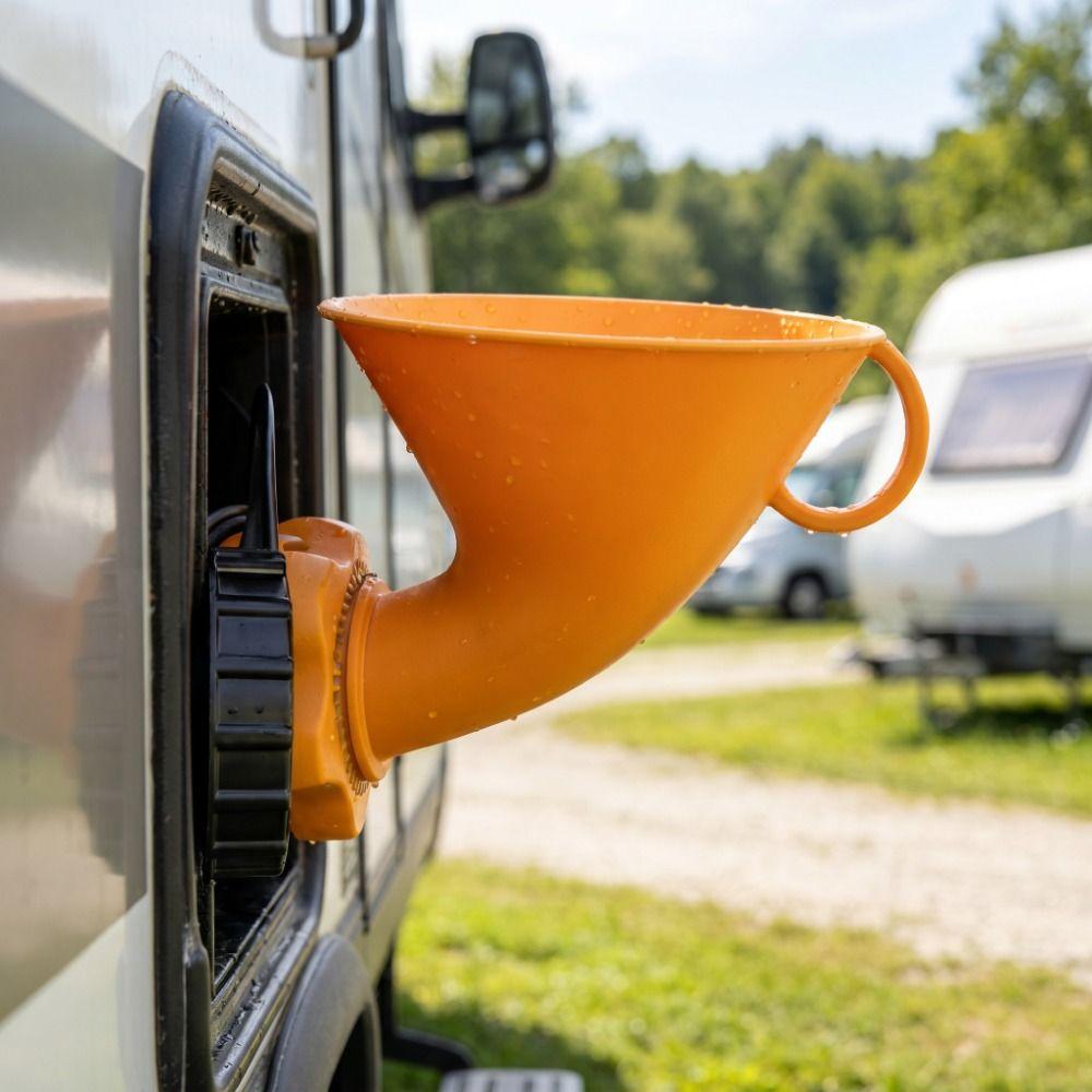 Fresh Water Tank RV Fresh Water Tank Funnel Universal Adapter Portable Water Funnel Motorhome