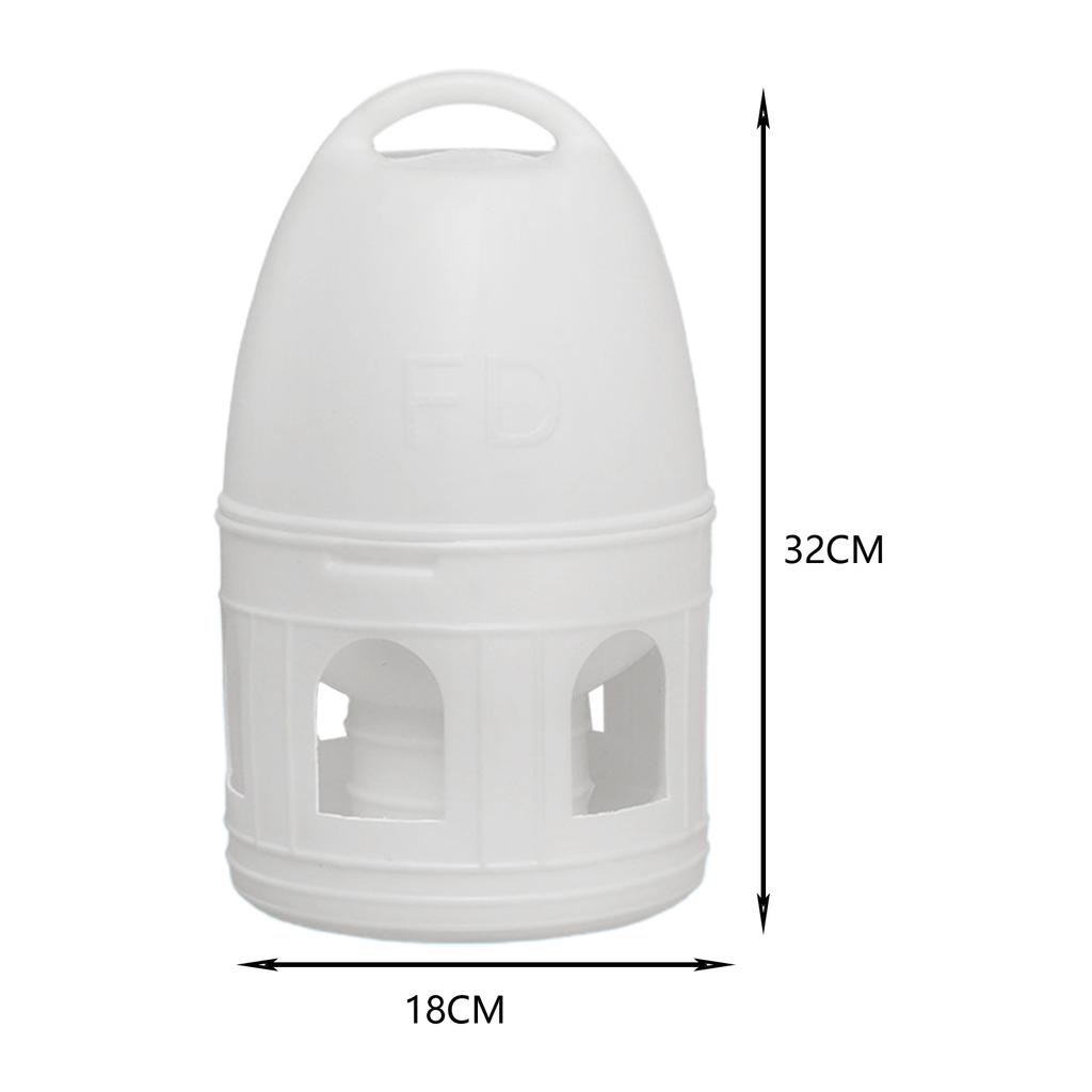 3L/5L Bird Water Drinker Parrot Parakeet Pigeon Duck Dove Water Dispenser Automatic Feeder with Hanging Handle Bird Pot