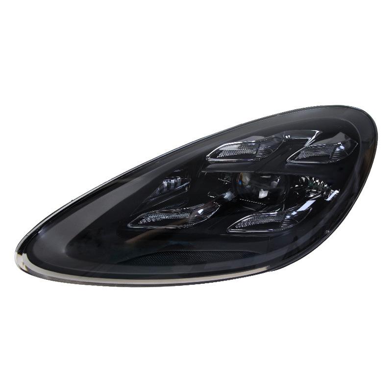 Compatible Headlight Assembly for 2011-2014 Porsche Cayenne: Modified Matrix LED Daytime Running Lights