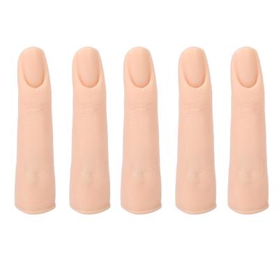 Silicone Practice Fingers for Tattoo DIY Acrylic Nails Practice Flexible Joints Nail Finger Models