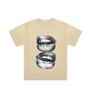 Retro Simple Sexy Lips Print Summer Cotton T-Shirt Fashion Men Clothing Fashion Tops Tees Men Casual Solid Color Streetwear Tops