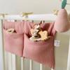Baby Crib Organizer Bed Hanging Storage Bag Cot Diaper Organizer Kids Toys Pocket Baby Beds Bags Newborn Crib Bedside Organizer