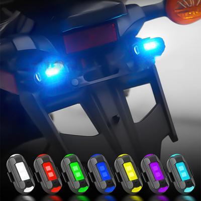 LED Strobe Light with 7 Colors Multiple Flashing Modes High-Brightness Remote Control Simple Installation Motorcycle Vehicle Interior LED Light