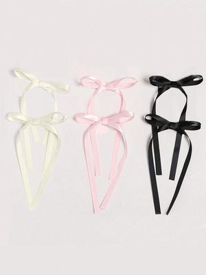 2/6 Pcs Fashion Solid Color Short Bow Ribbon Hair Clips Hairpins For Women Girls Party Hair Accessories