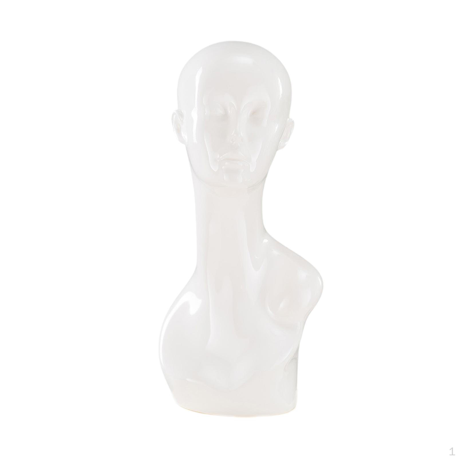 

Подставка голова манекена для демонстрации шляп и аксессуаров White