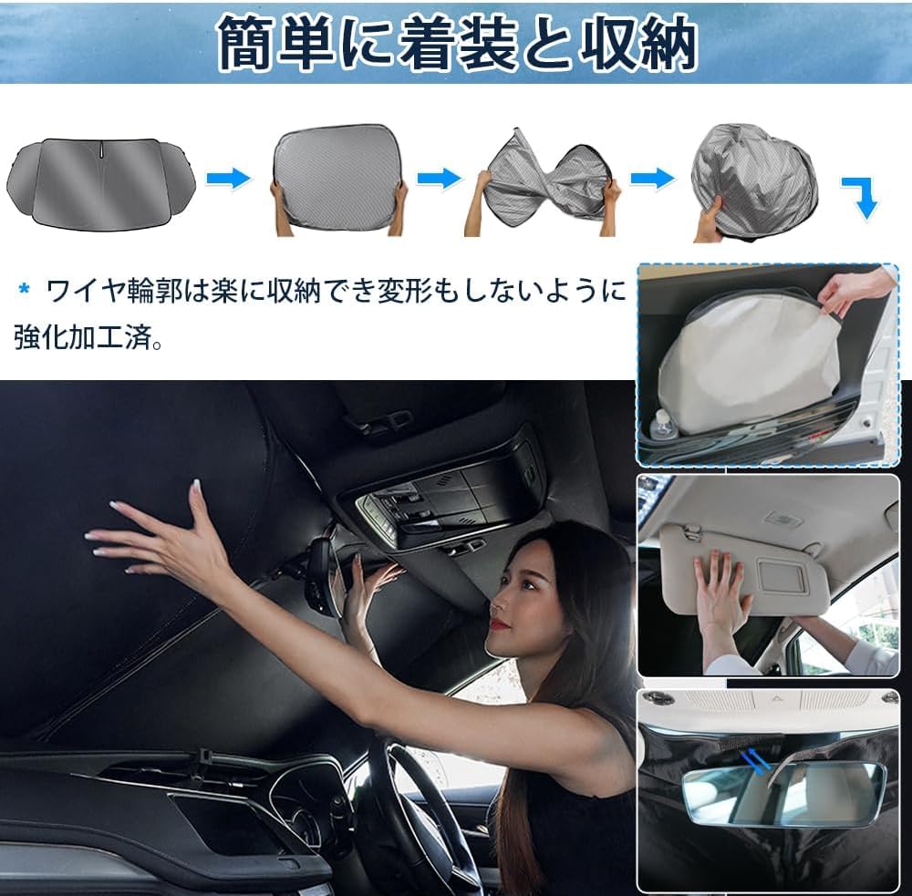 LIMSTYLE Windshield Sunshade for Toyota Alphard/Vellfire 30 Series, Early/Late Models, 4th Gen, Jan 2015-,