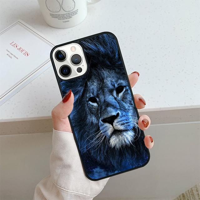King Lion Roaring Phone Case For iPhone 17 Air 14 15 16 13 12 Cover For Apple 14 15 16 Pro Max Plus Coque