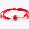 Woven Gold Bead Red Cord Bracelet for Men & Women - Lucky Benming Year Jewelry