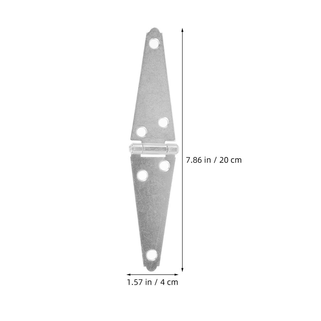 2Pcs 200Mm Heavy Duty Strap Hinge for Outdoor Gate Wooden Fence Barn Door Shed Cabinet Wardrobe Bookcase Decorative Iron Hinge