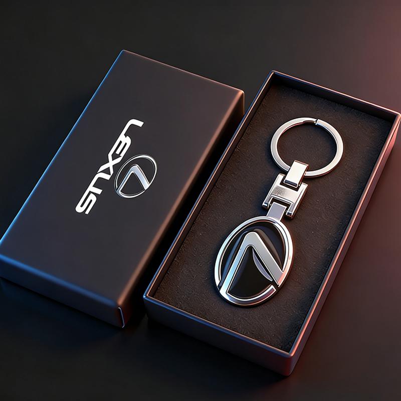 1Pc Car Key Chain Keyring Pendant Metal Keychain Holder Accessories For Lexus RX 300 IS 250 300 GX 400 460 UX 200 NX LX GS ES SC