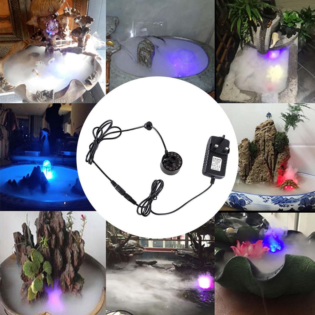 20mm 12 LED Pond Fog Machine for Halloween Garden Home