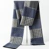 2024 Men's Brushed Imitation Cashmere Scarf - British Style, Business Casual, Autumn/Winter Accessory