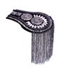 Metal Brooch Shoulder Board Zinc Zinc Alloy Jacket Vintage Brooch Tassel Chain Epaulettes  Party
