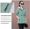 Women's Mid-length Hooded Windproof Fleece-Lined Jacket - Autumn/Winter 2025 Style
