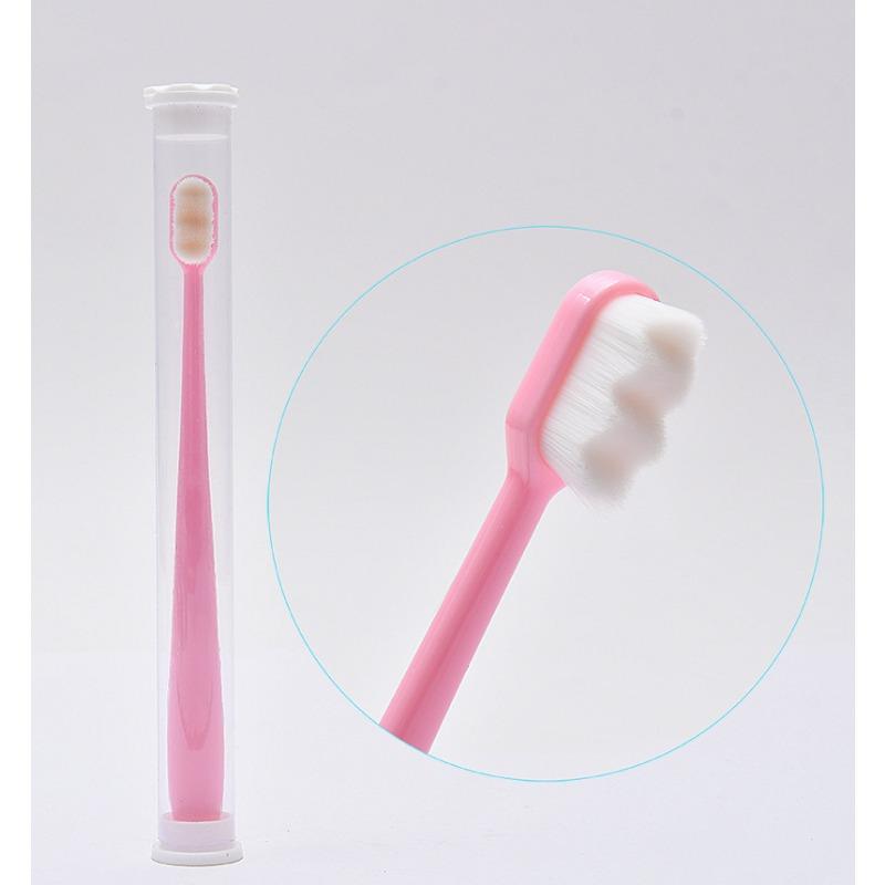 Soft Bristle Toothbrush Adult Cleaning Toothbrush Ultra-fine Soft Toothbrush Super Soft Teeth Deep Cleaning Portable Toothbrush