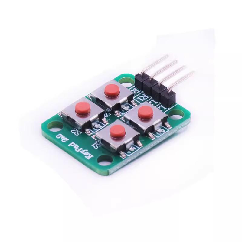 

10pcs/Microswitch 2×4 keyboard with 8 switches Microcontroller External keyboard expansion module