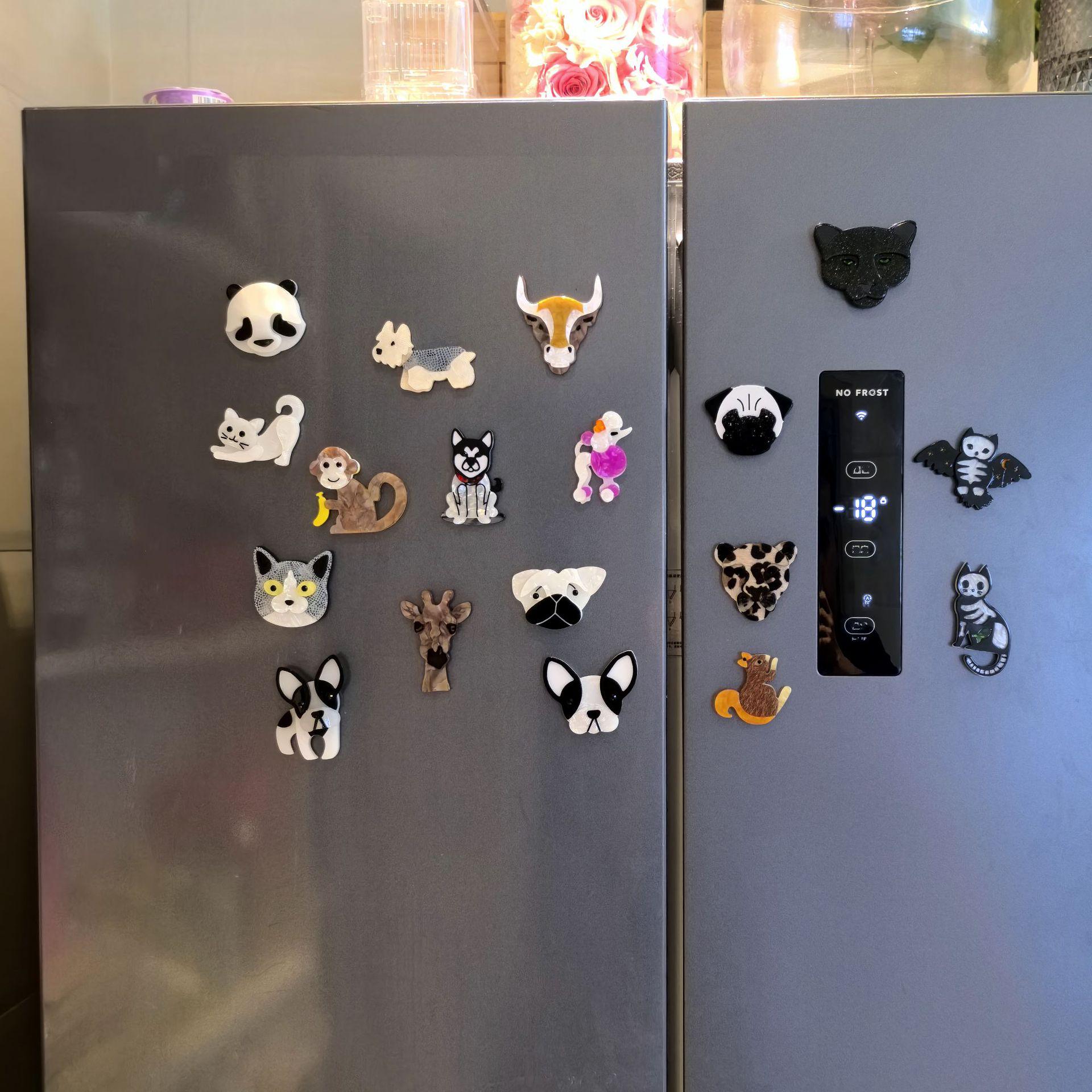 

Акриловая брошь-животное ручной работы, заколка для волос, брелок и магнит - Трендовые европейские и американские аксессуары