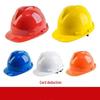 ABS Safety Helmet for Construction and Engineering - Breathable, Thickened, and Printed Design for Electrician Labor Protection.