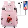 Large Capacity Schoolbag with Shoulder Strap; Student Three-piece Pencil Case Set